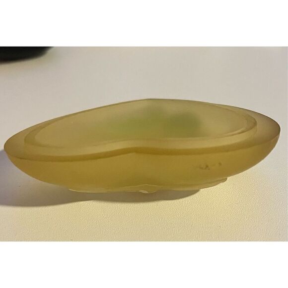 Westmoreland Glass Heart Original sticker hand painted yellow - Picture 8 of 16